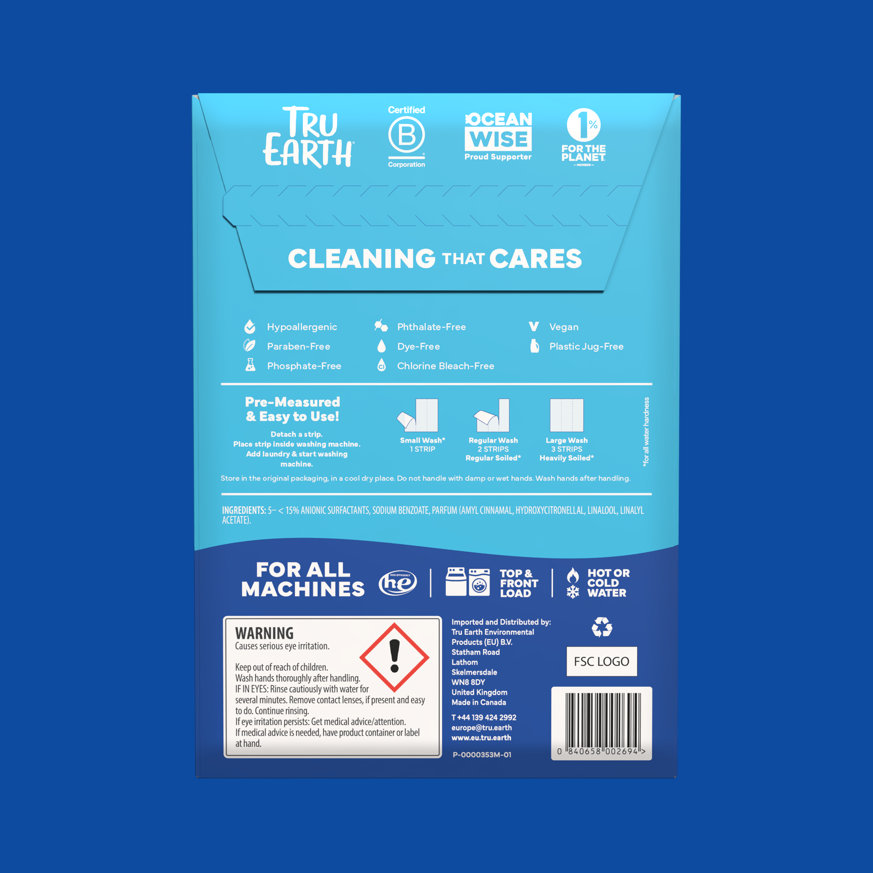 Tru Earth Laundry Detergent - Fresh Linen